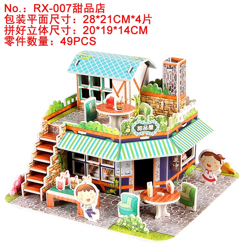 Three-Dimensional Bear Plus Number Puzzle Ladder Truck Fire Truck Puzzle Children'S Puzzle Small Class 3D Three-Dimensional Play House Model - Image 1